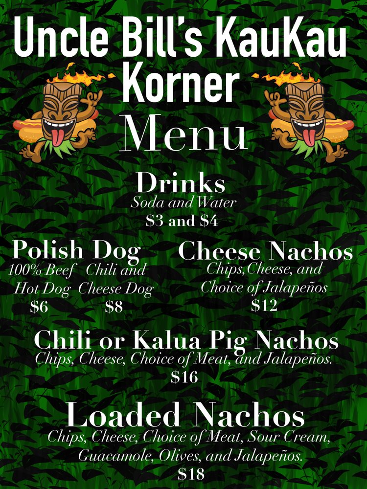 Uncle Bill’s KauKau Korner Logo