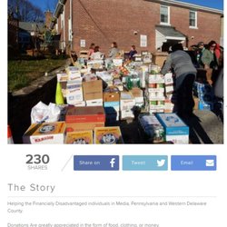 Media Food Bank - Screen shot from their fundraising page.