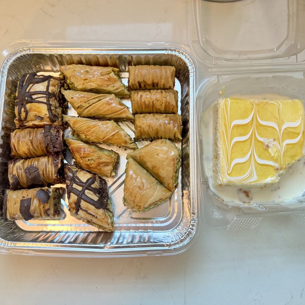 Baklava assort & banana tres leches Baklava assort & banana tres leches