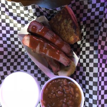 Moe's Original Bar B Que - Ribs and Back beans. They were both just okay. - Barbeque Near Me - Panama City Beach, Florida Moe's Original Bar B Que - Ribs and Back beans. They were both just okay. - Barbeque Near Me - Panama City Beach, Florida