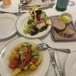 Bert's Bar and Brasserie - Fish pate, tomatoes, and ricotta with vegetables