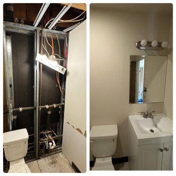 Tuffneck Handyman Services - Bathroom remodel finish - General Contractors Near Me
