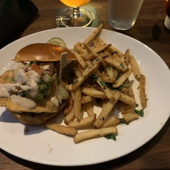 Yard House - Nacho burger and truffle fries - New American Near Me - Bakersfield, California