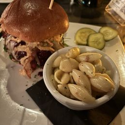 Peanut butter and jelly burger