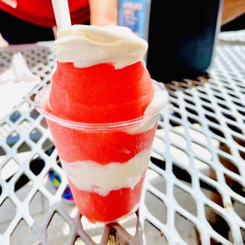 Jeremiah's Italian Ice - Strawberry and vanilla gelati - Ice Cream & Frozen Yogurt Near Me - Windermere, Florida Jeremiah's Italian Ice - Strawberry and vanilla gelati - Ice Cream & Frozen Yogurt Near Me - Windermere, Florida