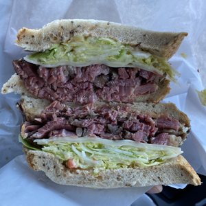 Photo of Langer's Delicatessen - Los Angeles, CA, United States. Hot pastrami sandwich