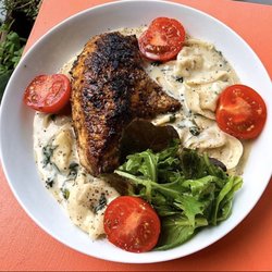 Serene Table Private Dining - Tortellini w/ Garlic Cream Sauce & Grilled Chicken