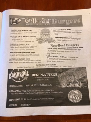 Menu photo 6 Dillon's Grill Prineville, OR