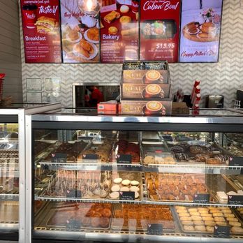 Vickys Bakery - The show case .... which doesn't show the sweets I gravitated to - Bakeries Near Me - Fort Myers, Florida
