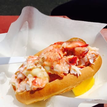Bite Into Maine - Picnic roll! Tons of juicy lobster atop a bed of crisp coleslaw. - Seafood Near Me - Cape Elizabeth, Maine