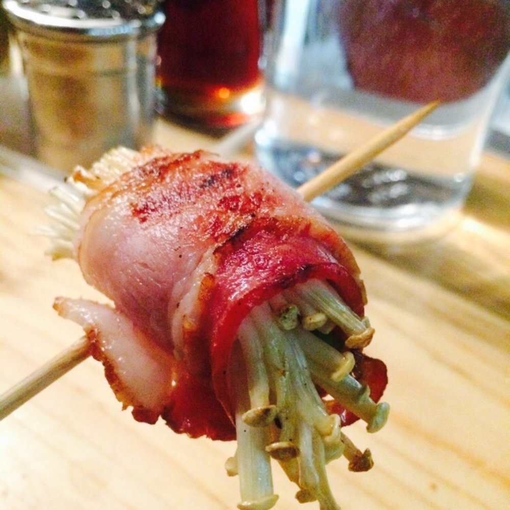 Underbelly - Bacon wrapped mushrooms....awesome - Ramen Near Me - San Diego, California Underbelly - Bacon wrapped mushrooms....awesome - Ramen Near Me - San Diego, California