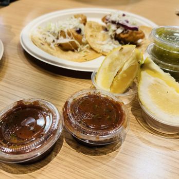 Rubio's Coastal Grill - 10/7/25 Original Fish Taco® Two Taco Plate, plus salsas - Mexican Near Me - Rancho Cucamonga, California Rubio's Coastal Grill - 10/7/25 Original Fish Taco® Two Taco Plate, plus salsas - Mexican Near Me - Rancho Cucamonga, California