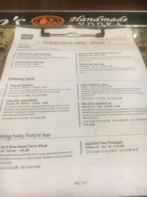 Menu photo 8 Milwaukee Burger Company Appleton, WI
