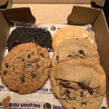 Insomnia Cookies - Assortment of cookies (minus one) - Desserts Near Me - Washington, DC, District of Columbia Insomnia Cookies - Assortment of cookies (minus one) - Desserts Near Me - Washington, DC, District of Columbia