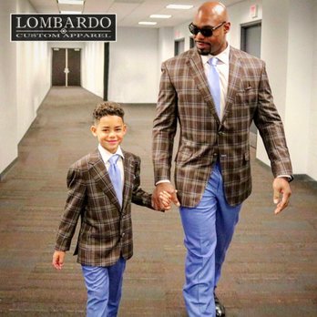 Lombardo Custom Apparel - Tyrone Smith and his son. Matching suits. - Men's Clothing Near Me - Richardson, Texas Lombardo Custom Apparel - Tyrone Smith and his son. Matching suits. - Men's Clothing Near Me - Richardson, Texas