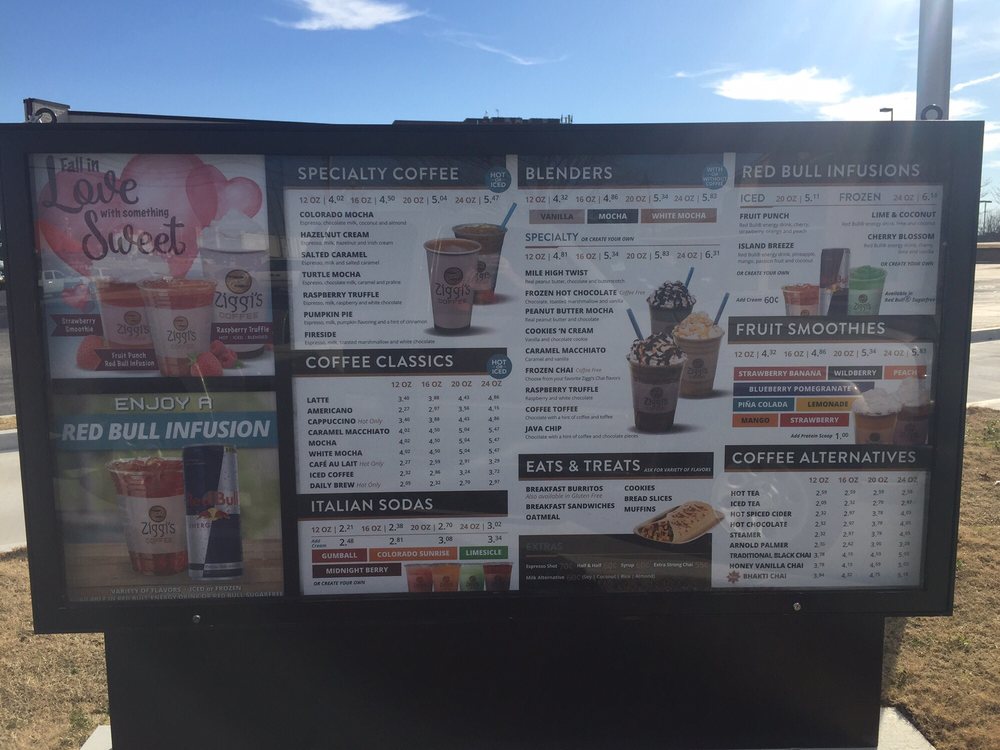 Ziggi’s Coffee Coffee & Tea 6134 South Memorial Dr, South Tulsa