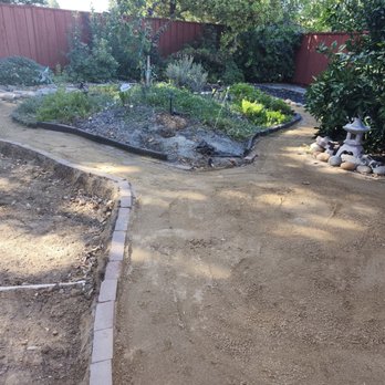 Modernscapes Innovations - Crushed granite topped off walkway - Landscaping Near Me Modernscapes Innovations - Crushed granite topped off walkway - Landscaping Near Me