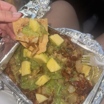 Bravos Tacos - Papa rellena con Al pastor y pina - Food Trucks Near Me - Orange, California Bravos Tacos - Papa rellena con Al pastor y pina - Food Trucks Near Me - Orange, California