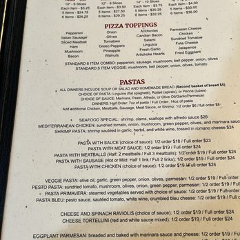D'Aurelios - Pizza & Pasta menu - Pizza Near Me - Fort Bragg, California
