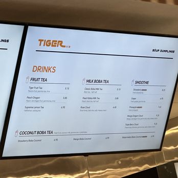 Tiger Soup Dumplings - drink menu - Dim Sum Near Me - Des Peres, Missouri Tiger Soup Dumplings - drink menu - Dim Sum Near Me - Des Peres, Missouri