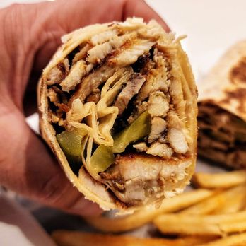Sinbad Mediterranean Cuisine - Chicken Shawarma Wrap - Mediterranean Near Me - El Cajon, California Sinbad Mediterranean Cuisine - Chicken Shawarma Wrap - Mediterranean Near Me - El Cajon, California