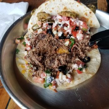 Edley's Bar-B-Que - Inside of Brisket Taco. - Barbeque Near Me - Nashville, Tennessee Edley's Bar-B-Que - Inside of Brisket Taco. - Barbeque Near Me - Nashville, Tennessee
