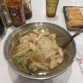 Pho Ha 7 - Chicken pho and tofu spring rolls - Vietnamese Near Me - Corona, California