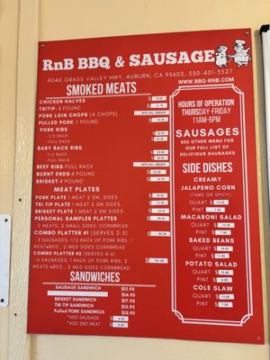 Menu photo 3 RNB BBQ & Sausage Auburn, CA Menu photo 3 RNB BBQ & Sausage Auburn, CA