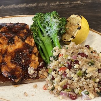 Bistro 120 - BBQ Salmon - New American Near Me - Oakdale, California Bistro 120 - BBQ Salmon - New American Near Me - Oakdale, California