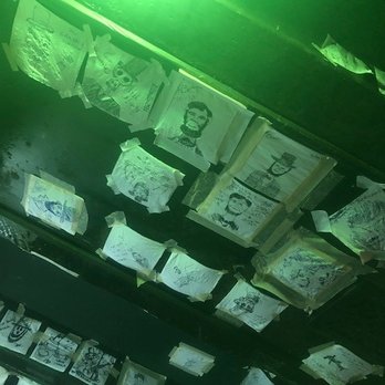 Abe's on Lincoln - Cool napkin art everywhere! - Pubs Near Me - Savannah, Georgia