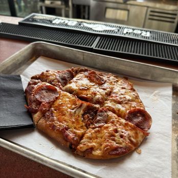 Moxy Oakland Downtown - Pepperoni pizza from the bar, actually really good - Hotels Near Me - Oakland, California Moxy Oakland Downtown - Pepperoni pizza from the bar, actually really good - Hotels Near Me - Oakland, California