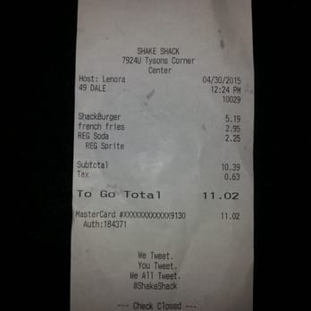 Shake Shack Tysons Corner - A little pricey for a single patty burger. - Burgers Near Me - McLean, Virginia Shake Shack Tysons Corner - A little pricey for a single patty burger. - Burgers Near Me - McLean, Virginia