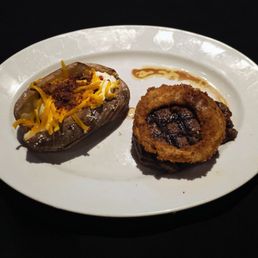 6 oz. filet and baked potato!!