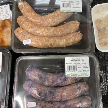 Save-On-Foods - Different flavor sausages. Maple blueberry sounds good. - Grocery Near Me - Burnaby, British Columbia Save-On-Foods - Different flavor sausages. Maple blueberry sounds good. - Grocery Near Me - Burnaby, British Columbia