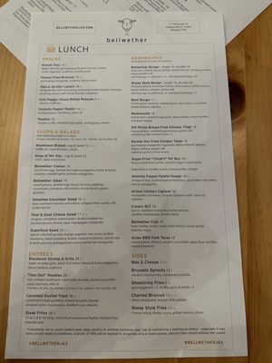 Menu photo 8 Bellwether Jacksonville, FL
