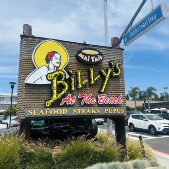Billy's at the Beach - Sign on PCH - Seafood Near Me - Newport Beach, California Billy's at the Beach - Sign on PCH - Seafood Near Me - Newport Beach, California