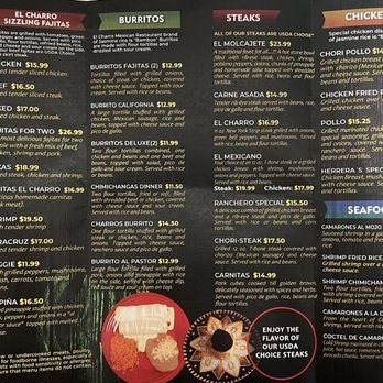 El Charro - Take out menu - (back) - New Mexican Cuisine Near Me - Virginia Beach, Virginia El Charro - Take out menu - (back) - New Mexican Cuisine Near Me - Virginia Beach, Virginia