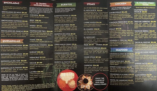 Menu photo 3 El Charro Virginia Beach, VA Menu photo 3 El Charro Virginia Beach, VA