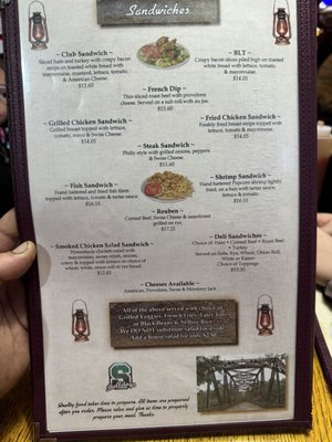 Menu photo 2 The Brown Lantern Live Oak, FL