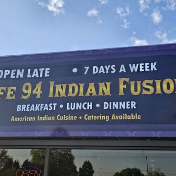 Cafe 94 Indian Fusion - Sign outside - Indian Near Me - Cudahy, Wisconsin Cafe 94 Indian Fusion - Sign outside - Indian Near Me - Cudahy, Wisconsin