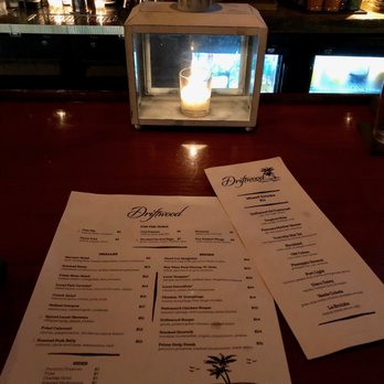 Driftwood - Main and drink menu - Cocktail Bars Near Me - Boynton Beach, Florida
