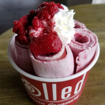 Rolled Mountain Creamery - Lemon raspberry. Soooo refreshing with great lemon flavor and fresh raspberries. - Chocolatiers & Shops Near Me - Reno, Nevada