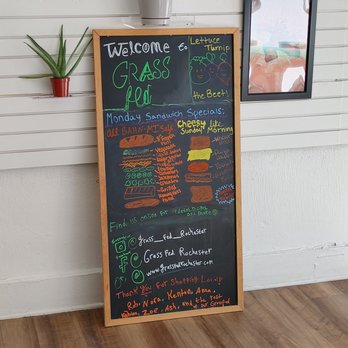 Grass Fed Rochester - Menu board - Vegan Near Me - Rochester, New York