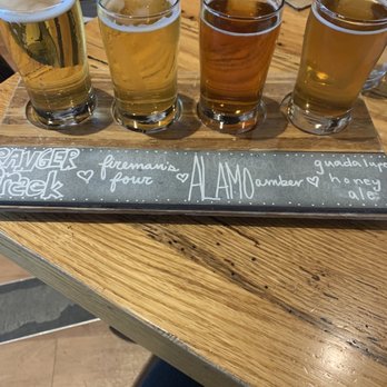 Whiskey Cake - Local beer flight - New American Near Me - San Antonio, Texas Whiskey Cake - Local beer flight - New American Near Me - San Antonio, Texas