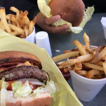 Bud's Burgers - Bacon cheeseburger and fries (meal) - Burgers Near Me - Vallejo, California Bud's Burgers - Bacon cheeseburger and fries (meal) - Burgers Near Me - Vallejo, California