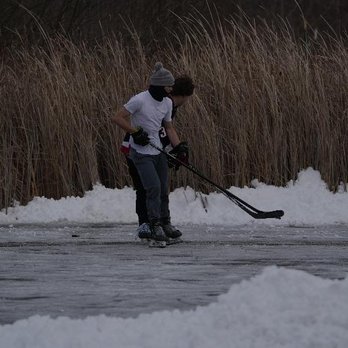 Joseph Davis State Park - Making good use of the frozen pond!! - Parks Near Me - Lewiston, New York