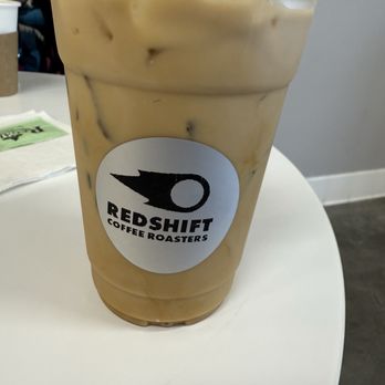 Redshift Coffee Roasters - Iced Latte with homemade vanilla syrup - Coffee & Tea Near Me - Lake Forest, California Redshift Coffee Roasters - Iced Latte with homemade vanilla syrup - Coffee & Tea Near Me - Lake Forest, California