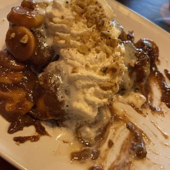 Darbi's Cafe - Banana fosters French toast (instead of waffle) - American Near Me - Pinetop, Arizona Darbi's Cafe - Banana fosters French toast (instead of waffle) - American Near Me - Pinetop, Arizona