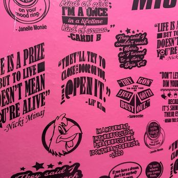 Kocky's Bar and Grill - Women's bathroom stall decor is cute - Chicken Wings Near Me - Fresno, California Kocky's Bar and Grill - Women's bathroom stall decor is cute - Chicken Wings Near Me - Fresno, California