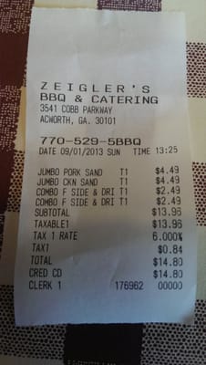 Zeigler's BBQ & Catering by null